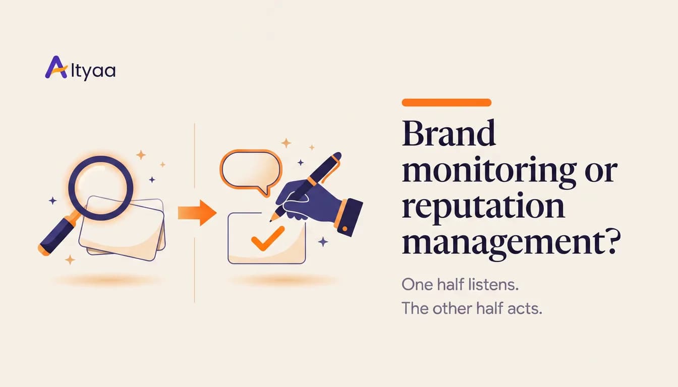 Cover Image for What Is the Difference Between Brand Monitoring and Reputation Management?